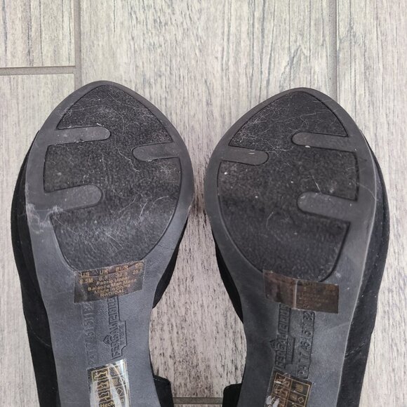 Fergalicious Radical Women's Black Peep-Toe Stiletto Heels Size 8.5W - Picture 9 of 15